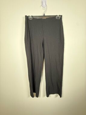 EILEEN FISHER | Viscose Blend Black Crop Leggings